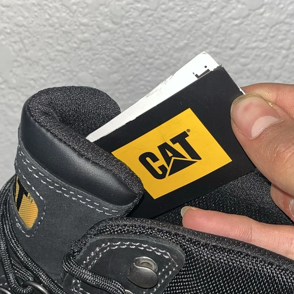 Caterpillar Men Threshold Waterproof Work Boot Soft Toe Black Mens Size 8.5 Wide